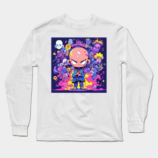 Mystical Doodle Meditator Long Sleeve T-Shirt